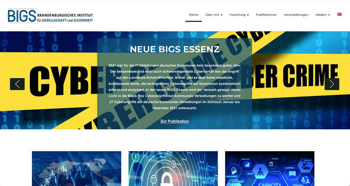 bigs cybercrime website blau gelb herrlich