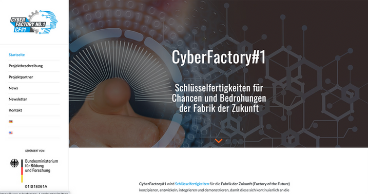 cyberfactory #1 fabrik zukunft website