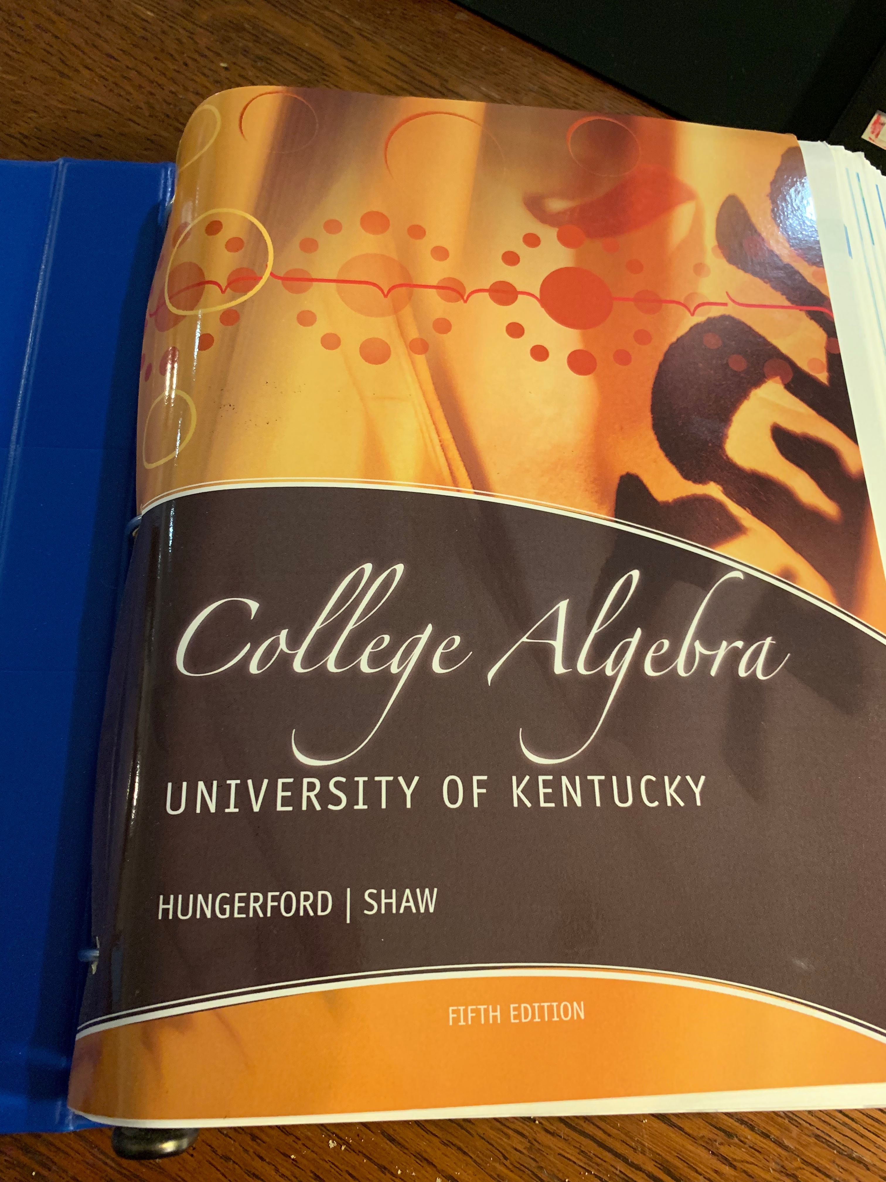 College Algebra 5th (Hungerford & Shaw) 9781305761308