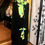 Thumbnail: BaZma Black Jilbab Set with Neon accents