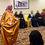 Thumbnail: BaZma Gold-Pink Satin Jilbab