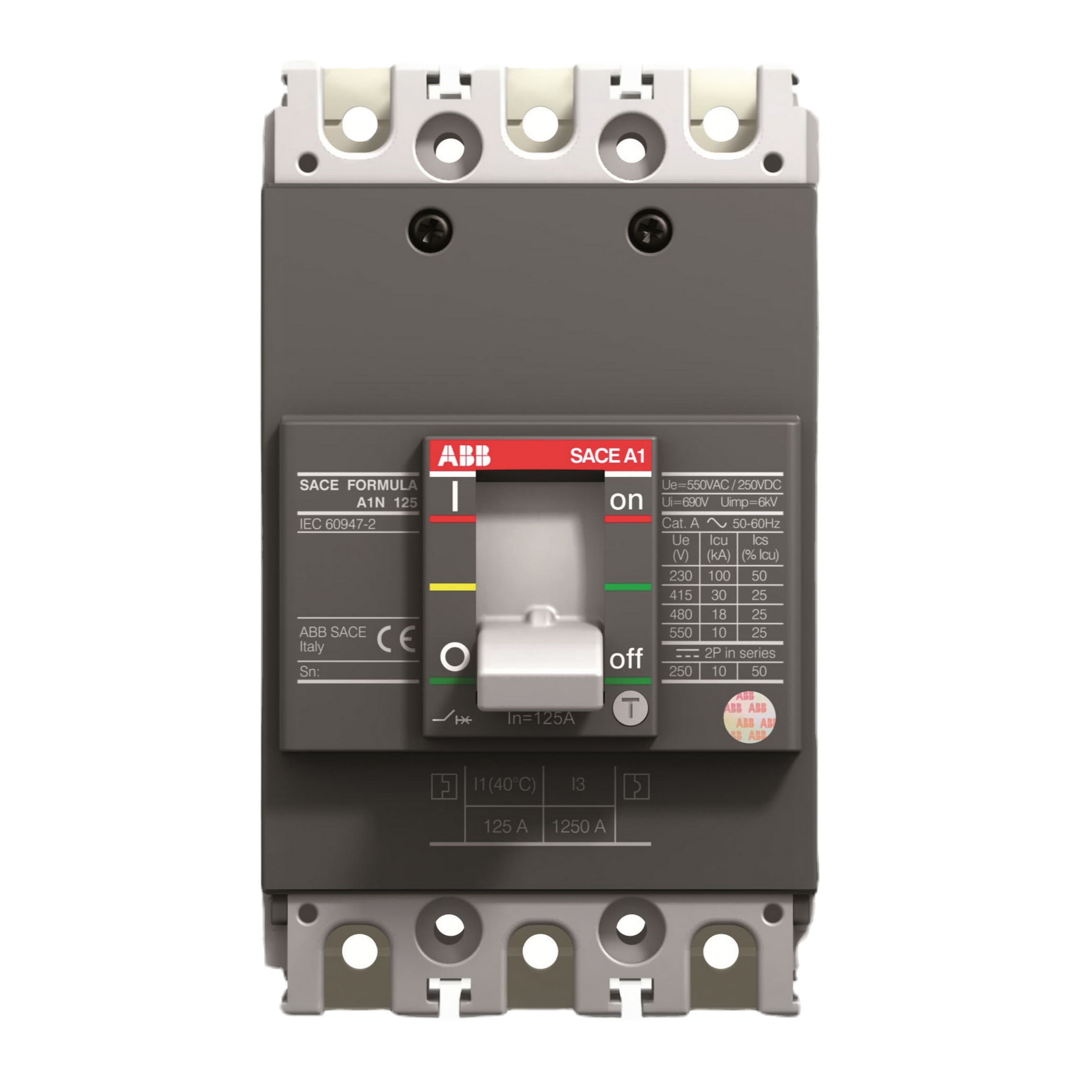 INT. AUT. MOLDEADO A1B 125 TMF 25-400 3P F F 3X25A 18K ABB