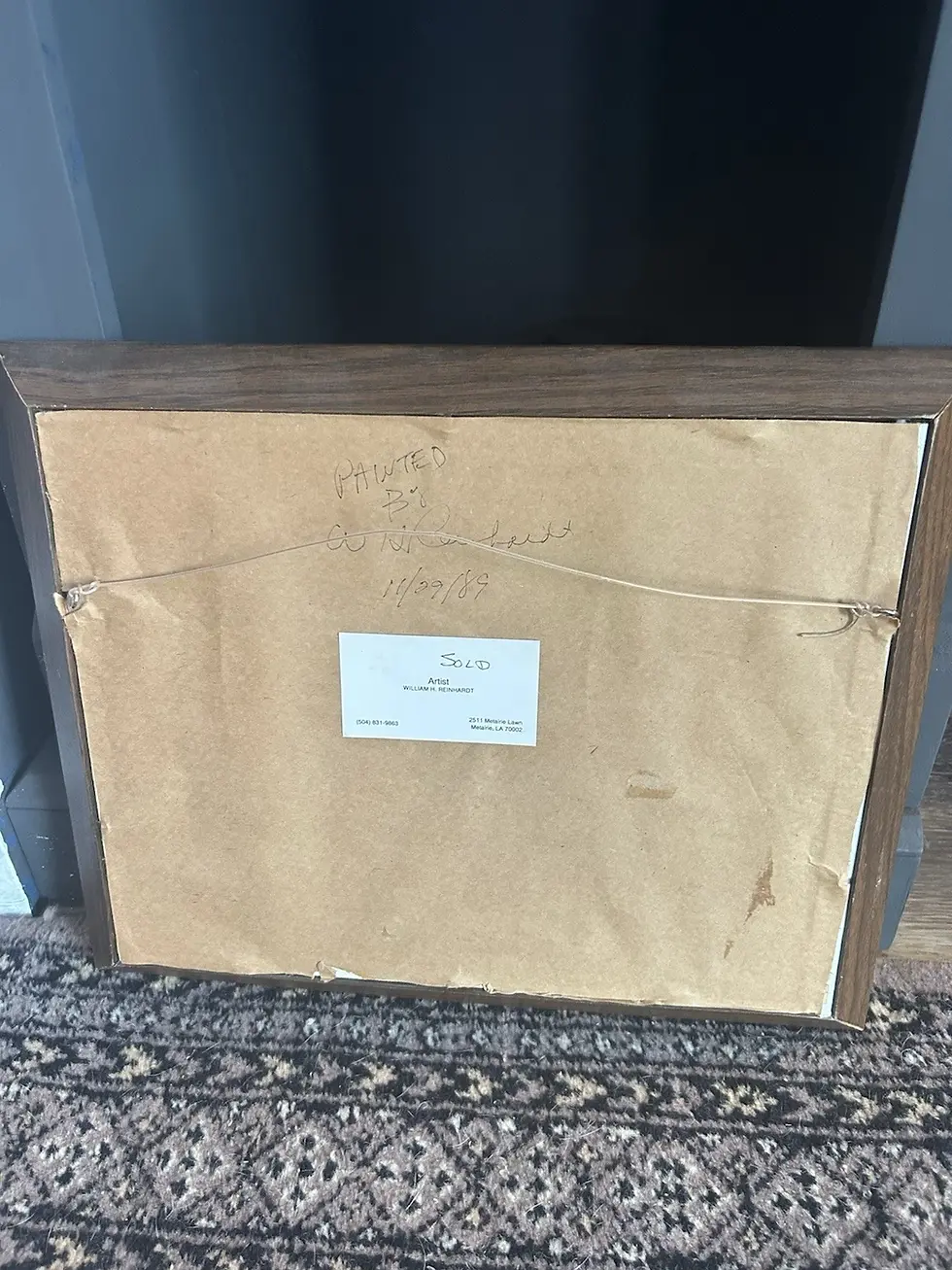 Thumbnail: New Orleans Primitive “Saints” Painting By William H. Reinhart