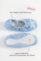 Tanzschuhe, Ballettschuhe für Mädchen, ganze Ledersohle, Blau, Livia