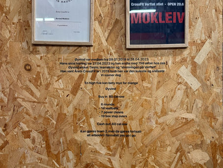 Fredagsbloggen uke 45: Snatch Session + Snap & Push, Øyvind ❤️, Goes up in smoke, Clean & Jerk Session + Push it (then squat it), Could Be