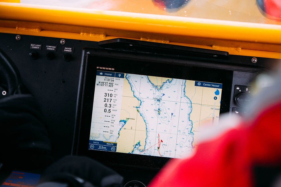 Marine navigation map