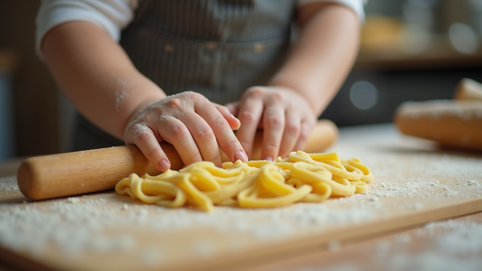 סדנאות בישול לילדים: סדנת פסטה לילדים - חוויה מלמדת