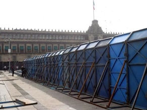 Bloquean Palacio, ¡para que no lo bloqueen!