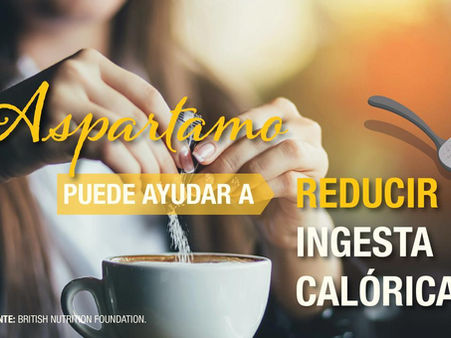 Aspartamo puede ayudar a reducir ingesta calórica y peso corporal