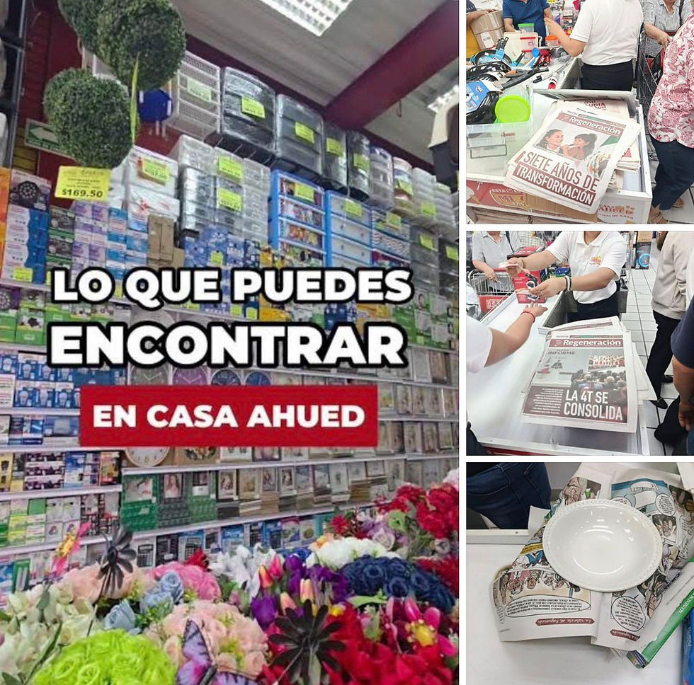 El periódico “Regeneración”, papel sanitario y envolturas en los negocios de plástico de Ahued