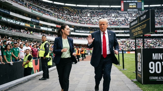 Truena los dedos Trump y Claudia corre