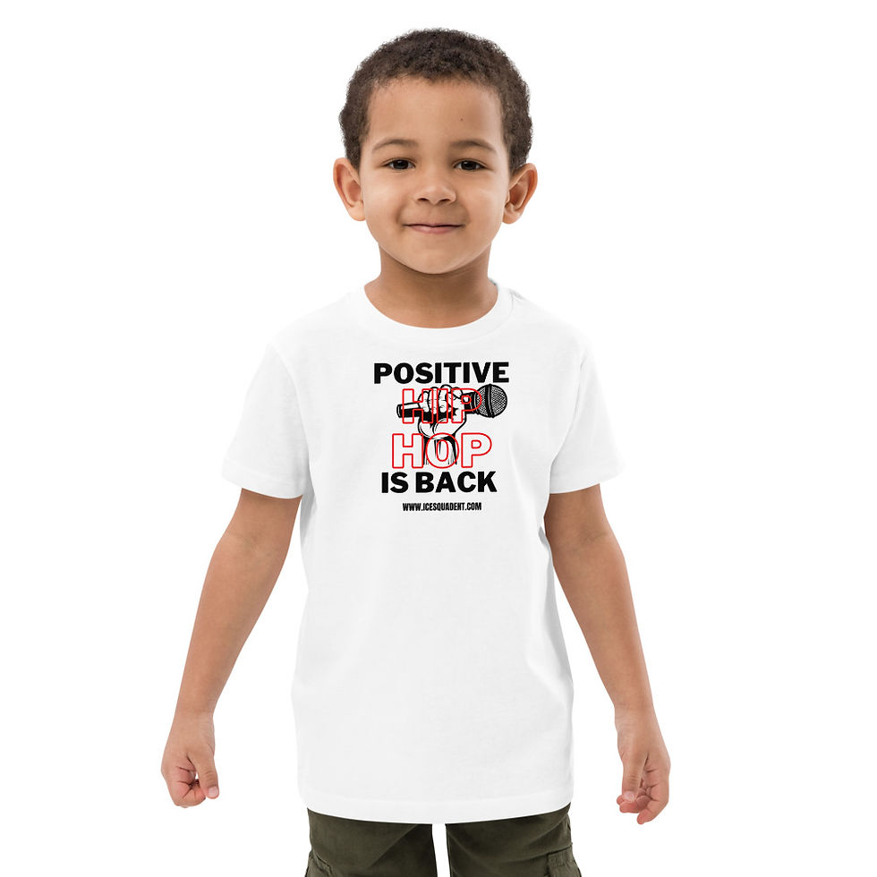 Thumbnail: Ice Gear POSITIVE HIP HOP IS BACK Organic cotton kids t-shirt