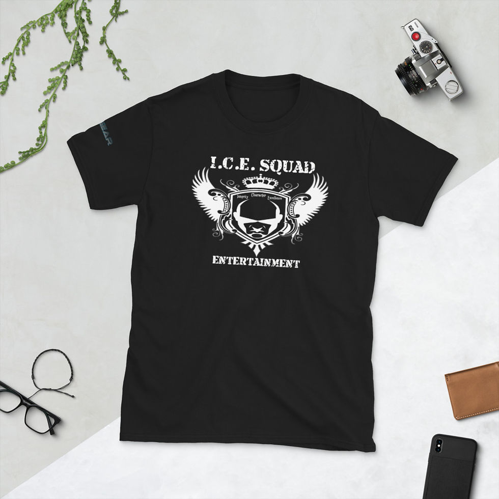 Thumbnail: Ice Gear ICE SQUAD ENT Original Short-Sleeve Unisex T-Shirt - Black