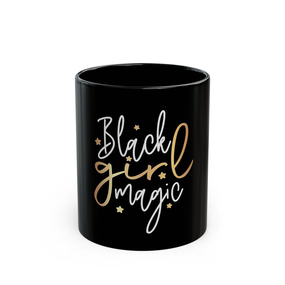 Thumbnail: Black Girl Magic Black Mug (11oz, 15oz)