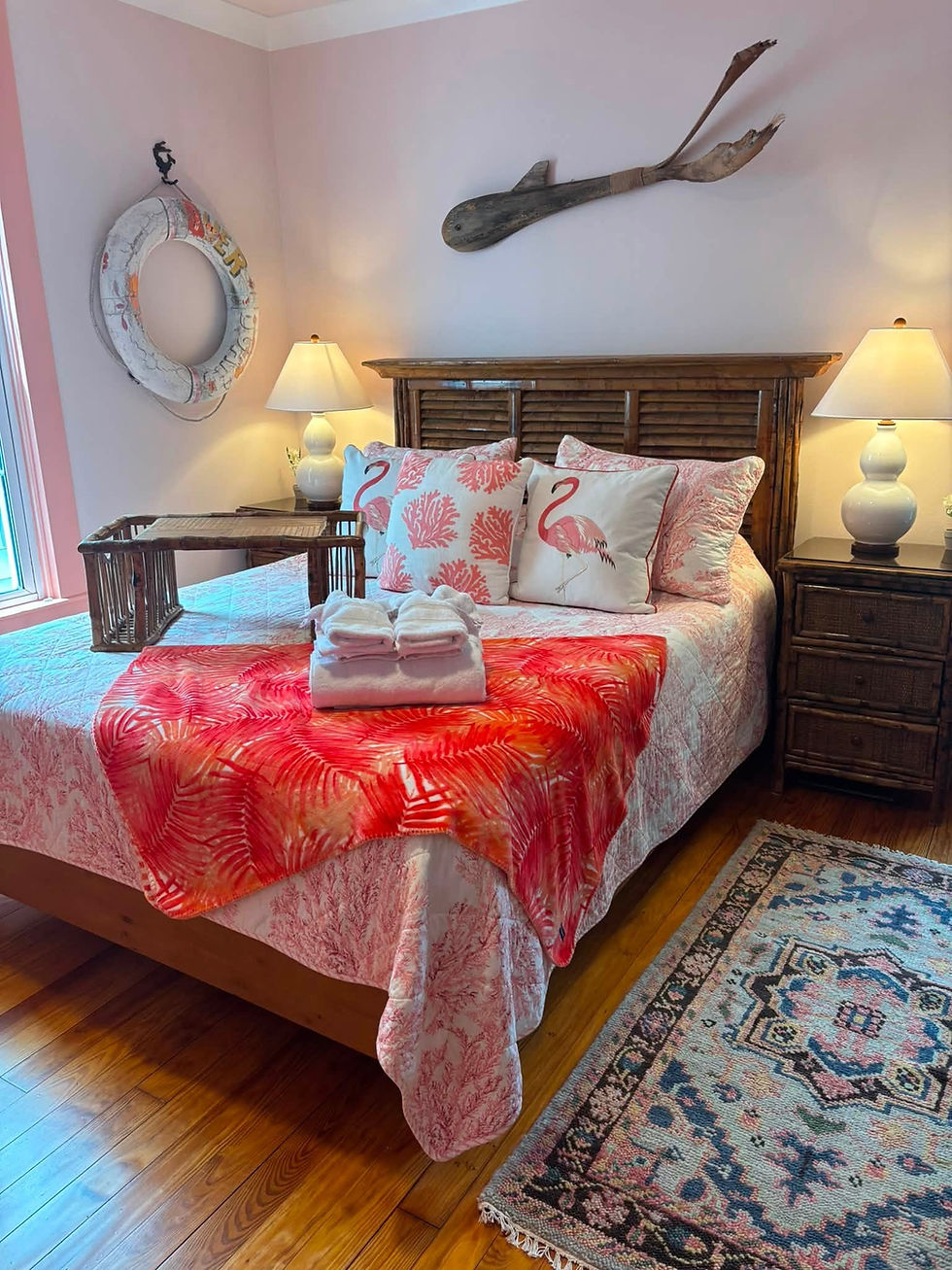 Beach-themed bedroom cleaning on the Crystal Coast NC.
