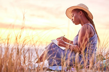 Lady journaling