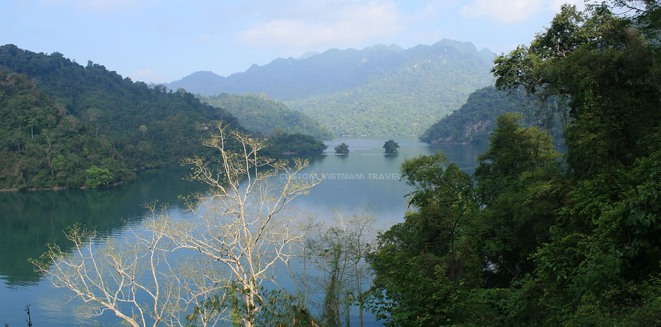 Panorama of Ba Be Lake