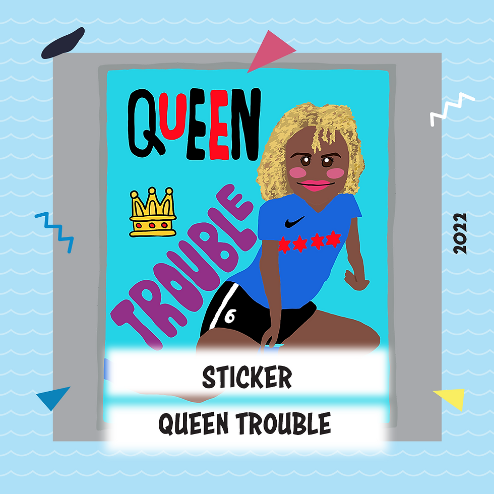 Thumbnail: QUEEN TROUBLE Sticker