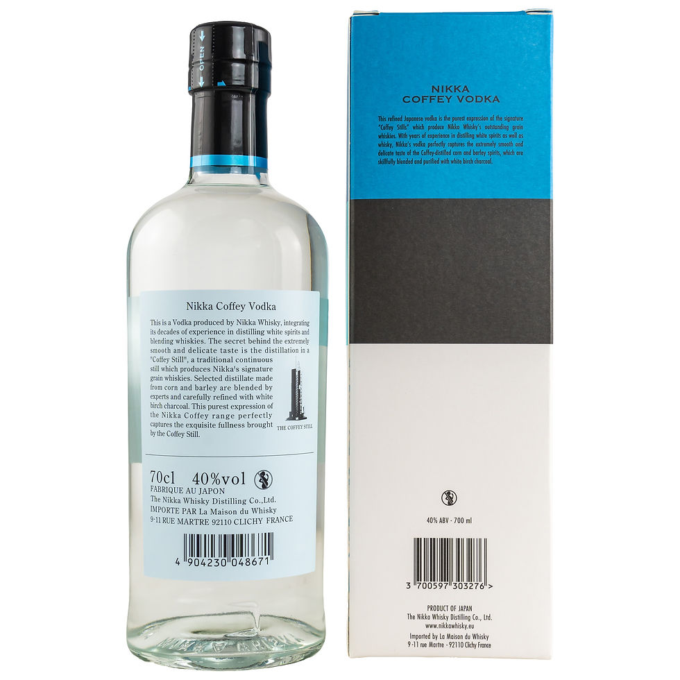 Nikka Coffey Vodka hinten