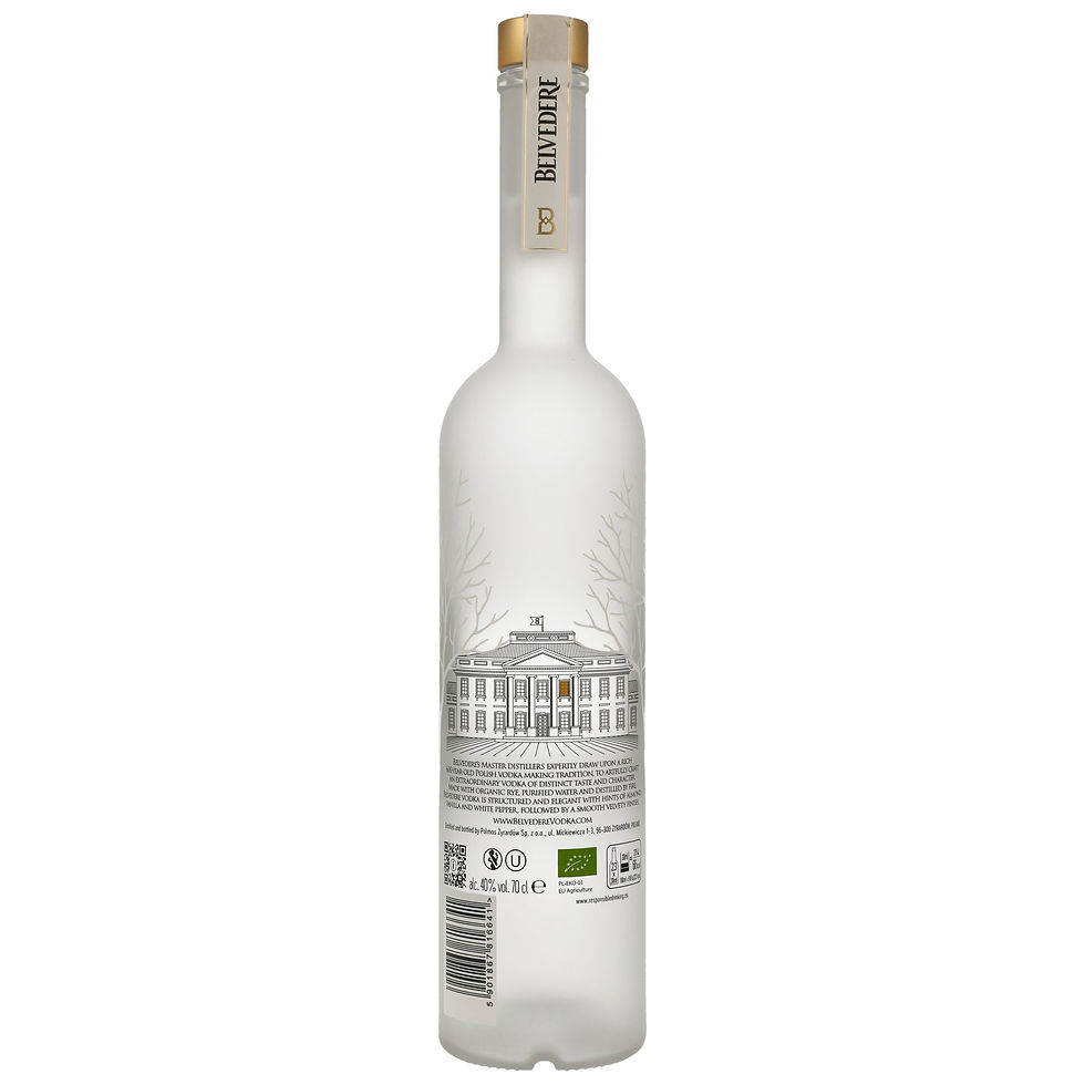 Belvedere Vodka Organic hinten
