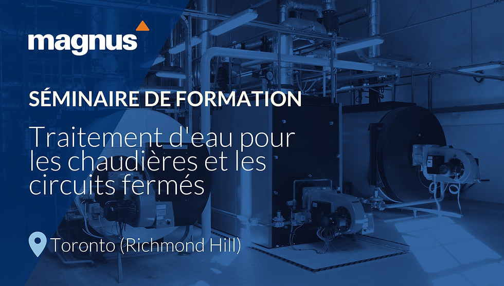 Séminaire de formation: Traitement d'eau pour les chaudières et les circuits fermés