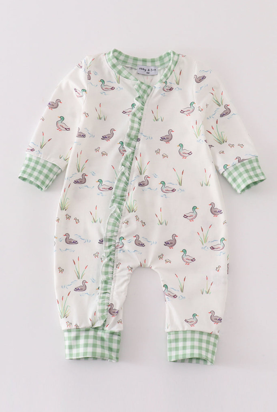 MALLARD + PLAID RUFFLE SLEEPER