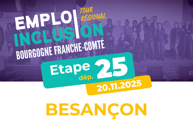 Affiche du tour régional Emploi Inclusion