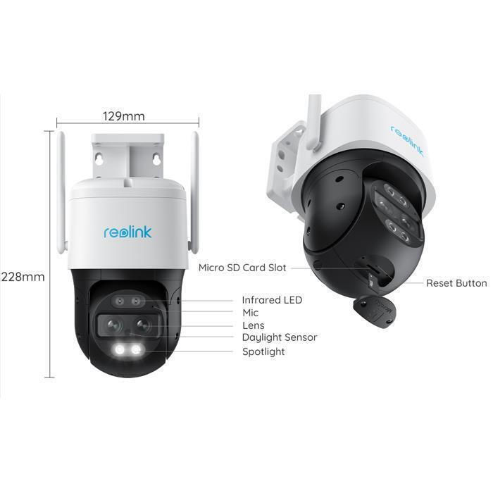 Μικρογραφία: Reolink TrackMix IP Κάμερα Παρακολούθησης Wi-Fi 4K Αδιάβροχη με Αμφίδρομη Επικοι