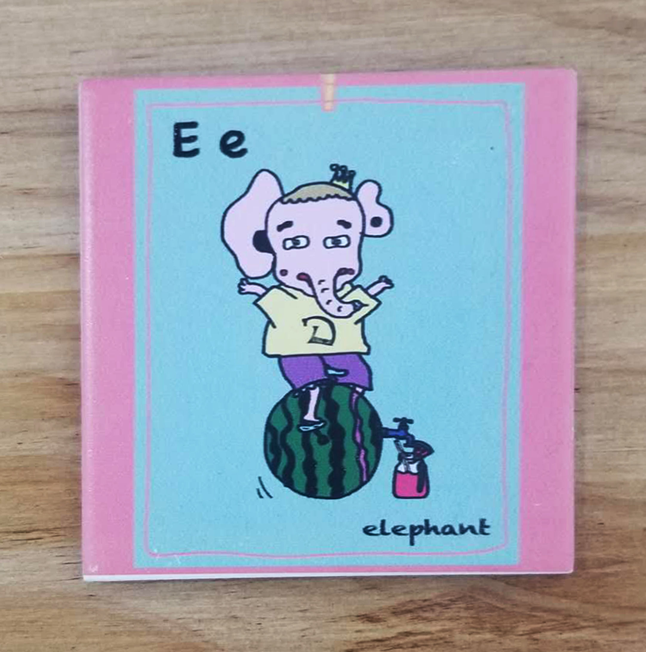 Lemon C School Illustration Tile
