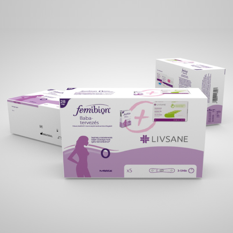 Box packaging for maternity supplements