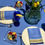Thumbnail: French Tablecloth Jacquard Blue/Yellow Olivia