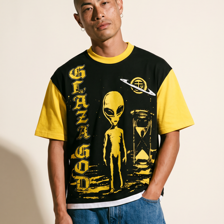 Planet - Acid Wash Oversized Tee- 04