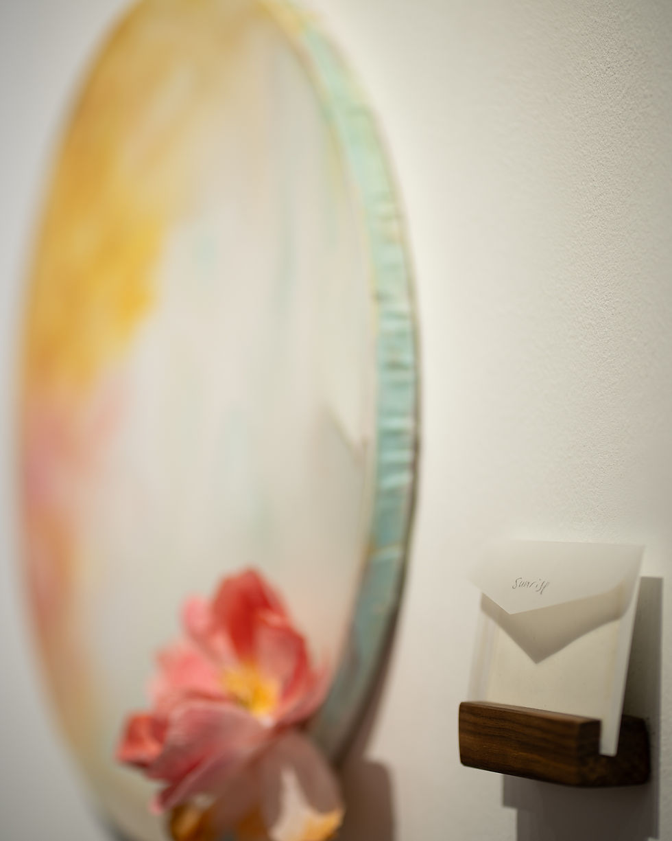 "Sunrise" - reflective painting from Petals by You Solo Exhibition 2026: SEASONS