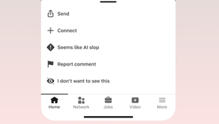 linkedin ai slop button