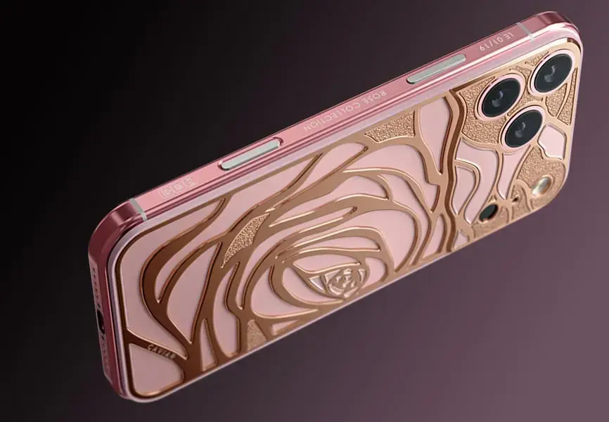 caviar iphone 17 pro rose collection img2