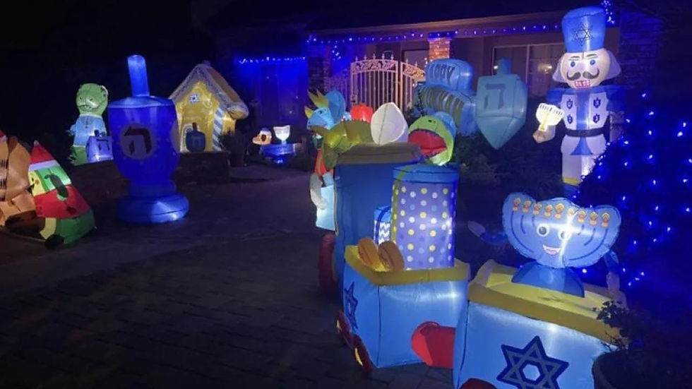 California Home that was shot up for being Jewish and displays Hanukkah Decorations