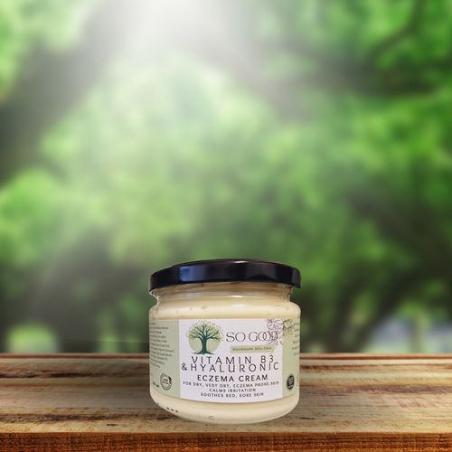 VITAMIN B3 & HYALURONIC Eczema Cream 300ml SO GOOD SOAP