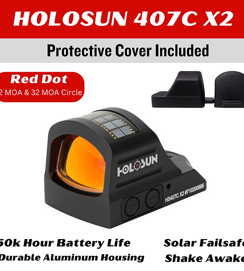 Holosun - HS407C X2 | Red Dot Sights | Shop Now