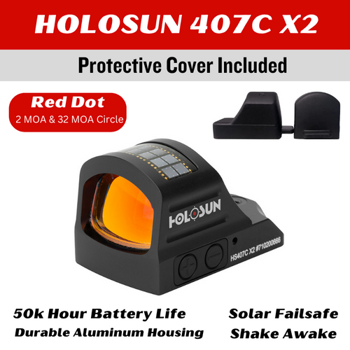 実物 HOLOSUN HS407C X2 極美品 HOLOSUN HS407C X2 Reflex Sight | Bass Pro Shops
