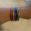 Miniatura: Multi color Pulseras all weather bangler set de 6 médium size 