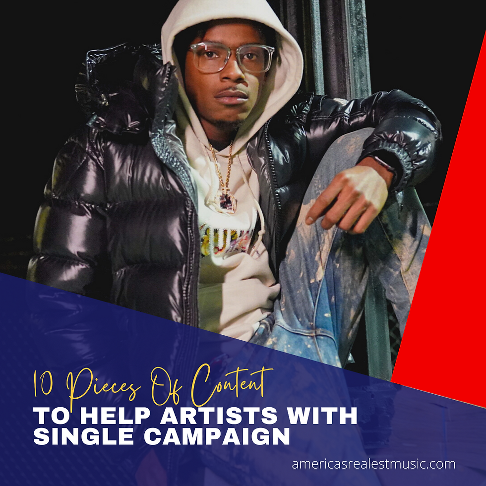 10 Pieces Of Content To Help Artists With Single Campaign
