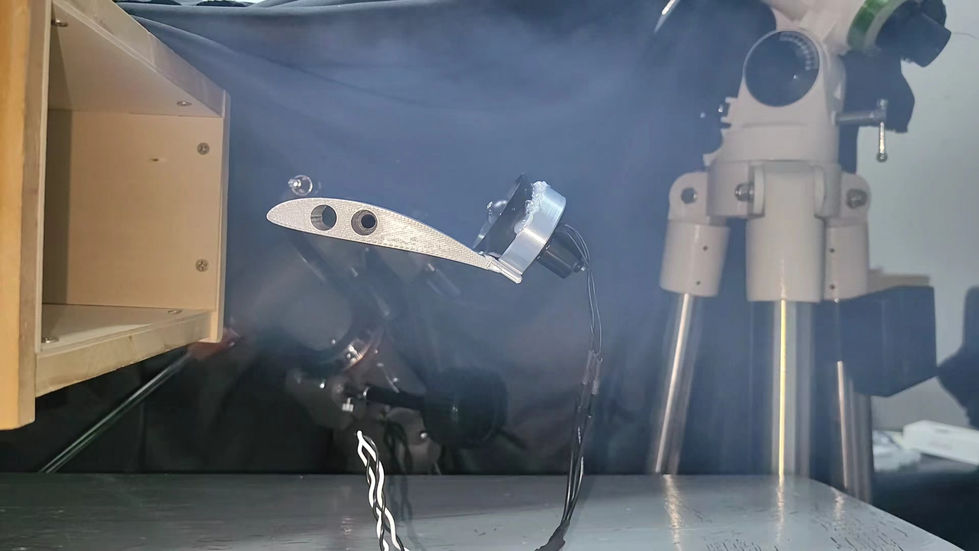 Wind tunnel test in process.