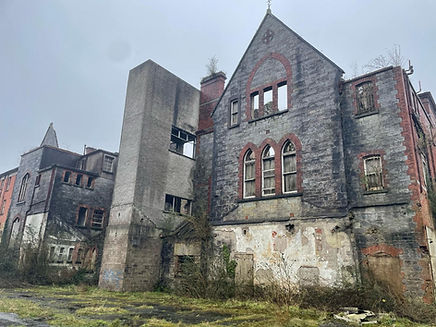 Image of the back of the Good Shepherd Magdalen Asylum (photo credit_ Maggie O’Neill, 2024