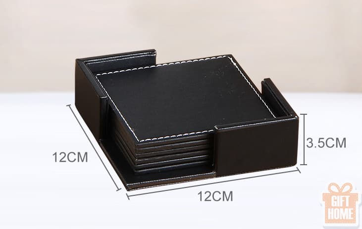 Thumbnail: Leather coaster set