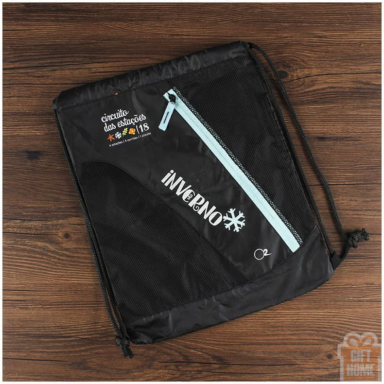 Thumbnail: Creative zipper drawstring bag