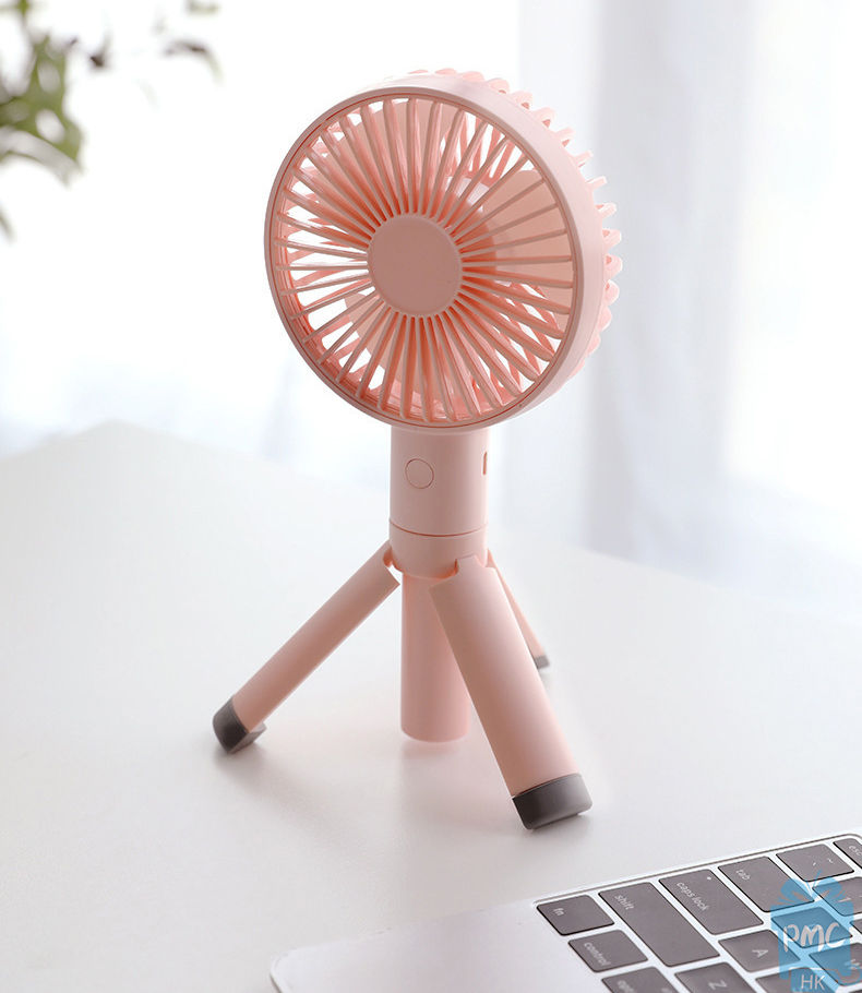 縮圖：粉紅色 - 三角架USB充電小風扇