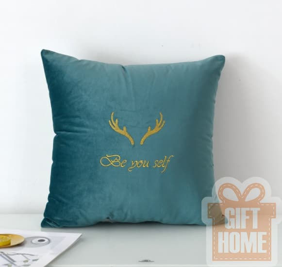 Thumbnail: Morandi Embroidered Throw Pillow