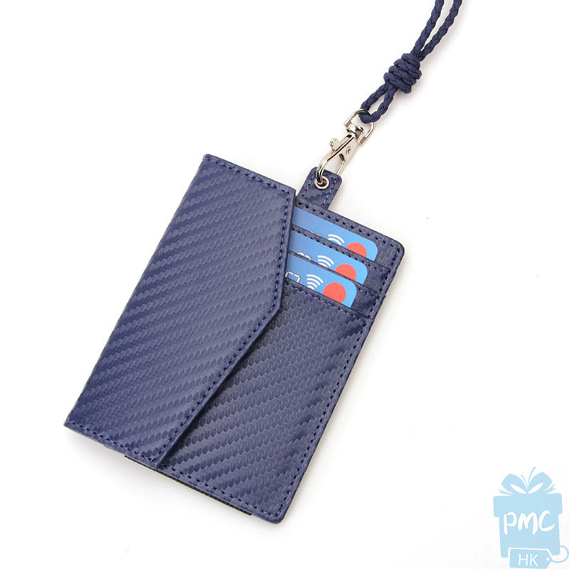 RFID掛繩草蓆紋卡包