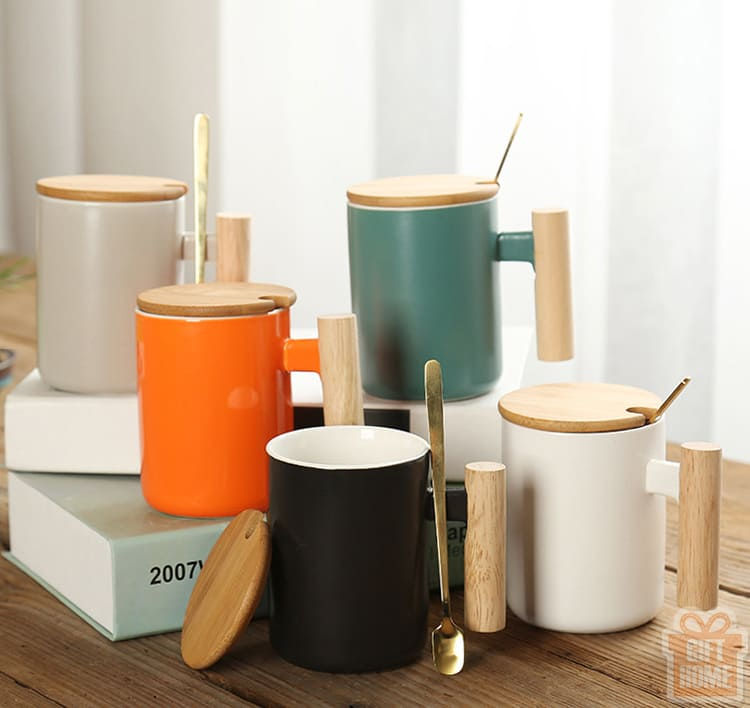 縮圖：文藝咖啡陶瓷杯