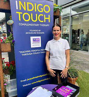 Outdoor reflexology wasa great success at 'The Boulevard' Banbridge